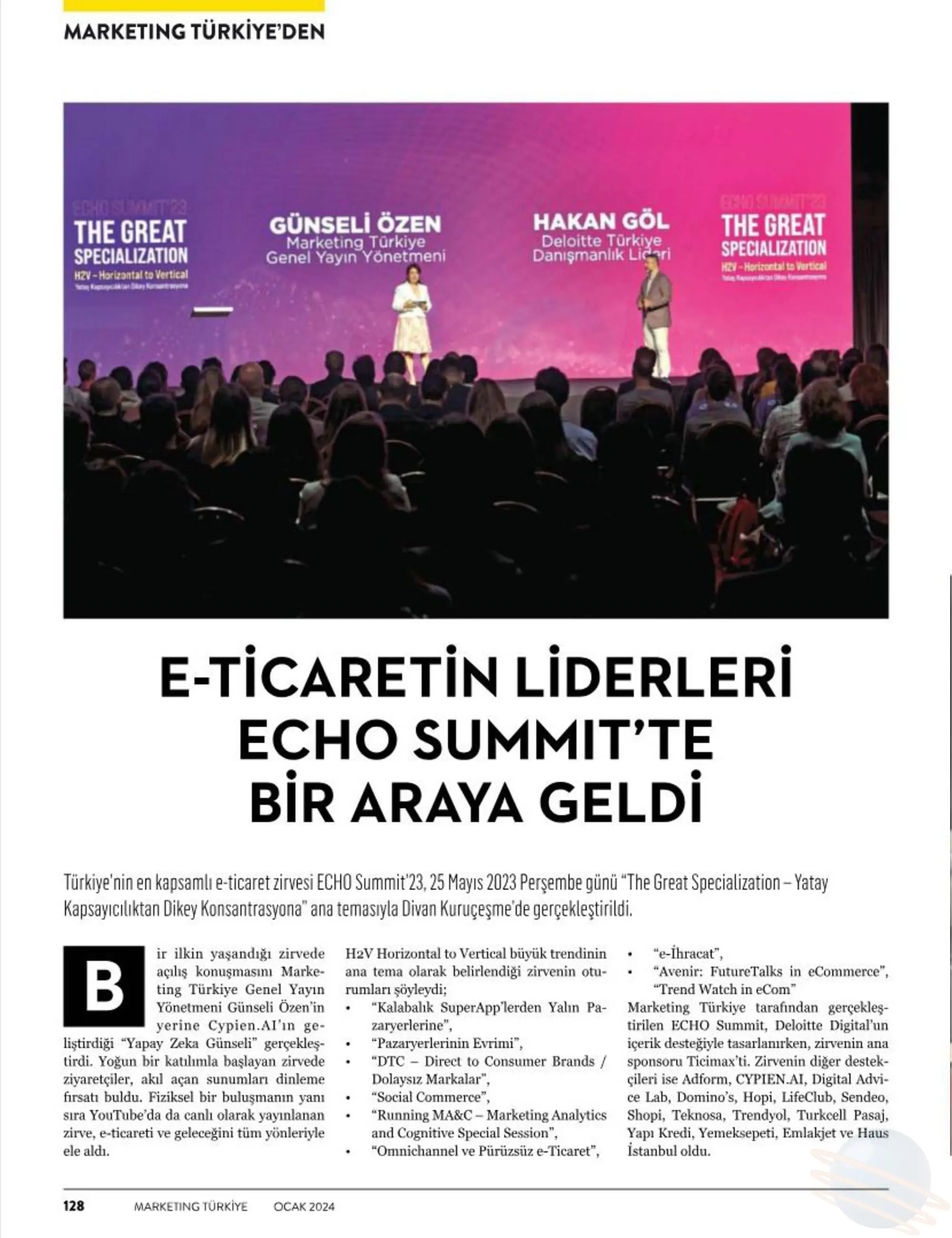 Marketing Türkiye E-Ticaretin Liderleri Echo Summit’Te Bir Araya Geldi