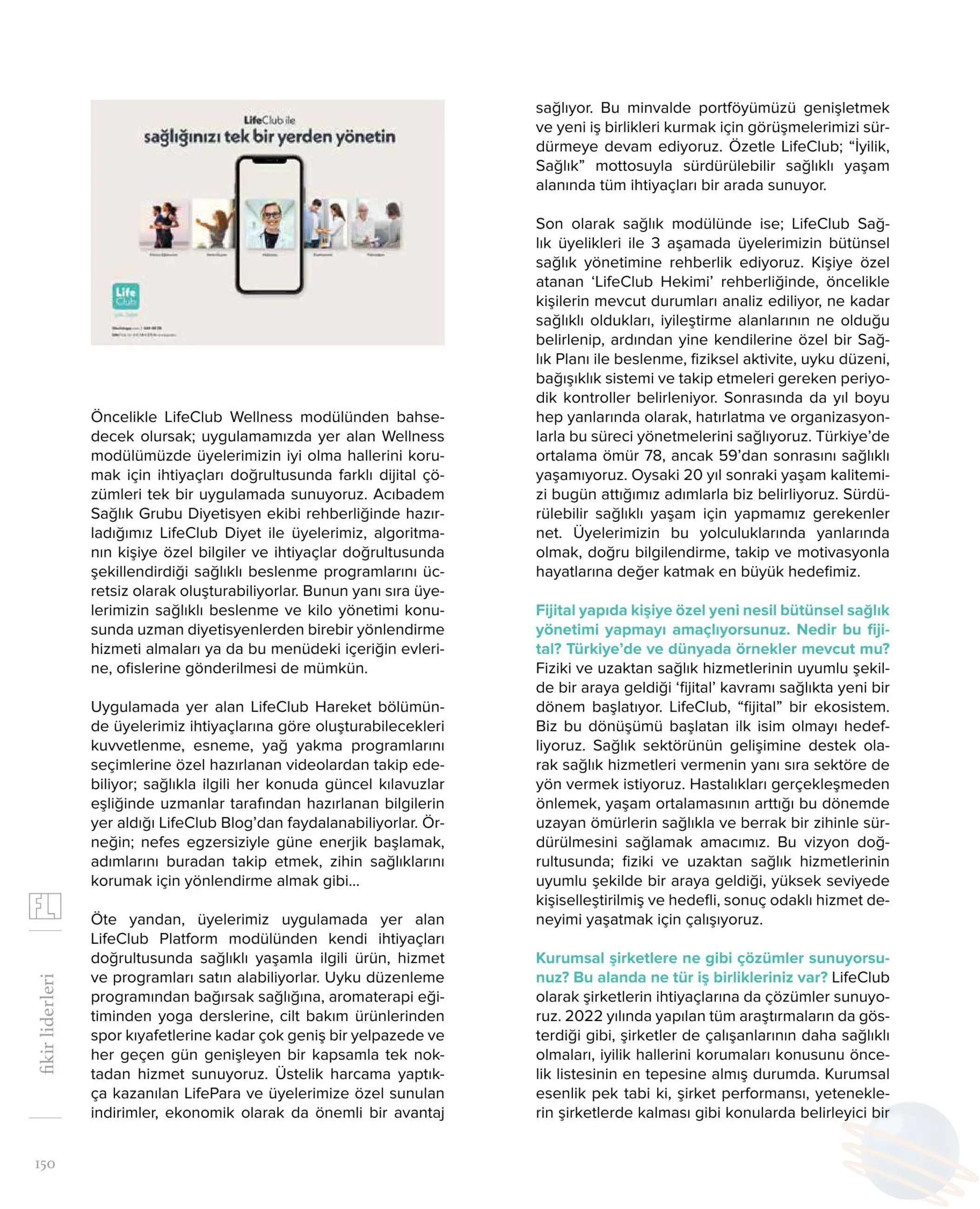 Fikir Liderleri Sağlik Ekosistemi Lifeclub