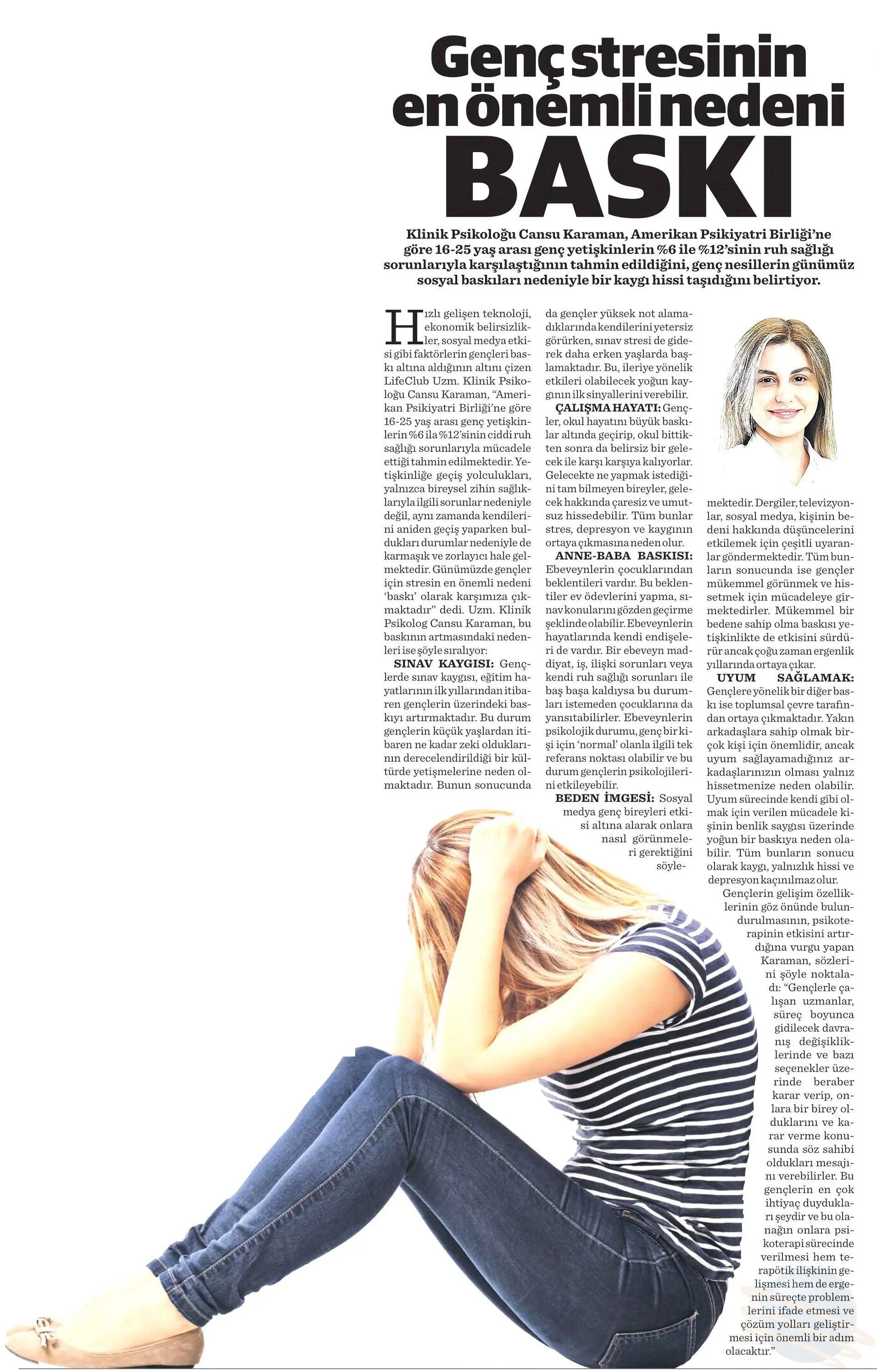 Dünya Genç Stresinin En Önemli Nedeni Baski
